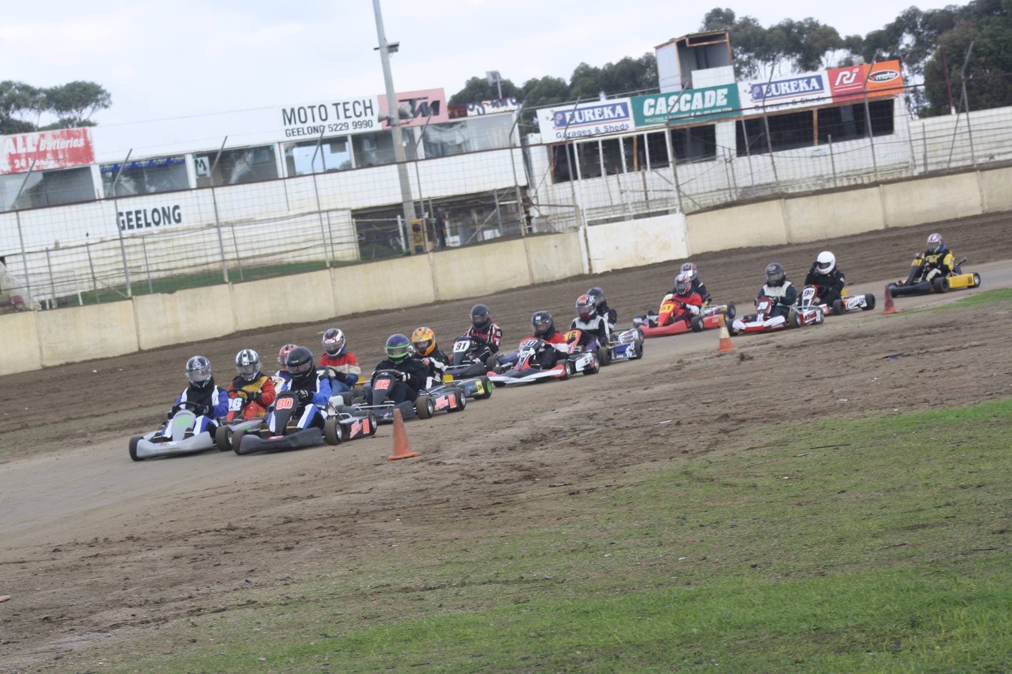 Dirt karting at Avalon Raceway